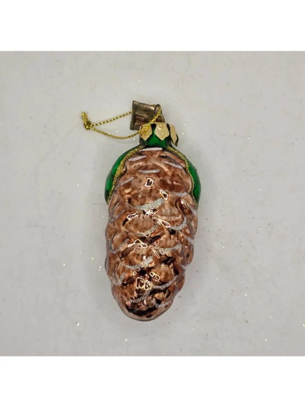 Christmas Ornament Glass Pinecone Thomas Pacconi Museum Series 2003 Holiday VTG